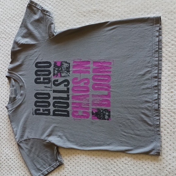 Comfort Colors Tops - SOLD Goo Goo Dolls chaos in bloom band T-shirt Size Medium